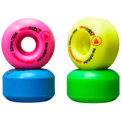 Autobahn Nexus 100A Skateboard Wheels 4-Pack (52mm - Mixed) - Green;Blue;Pink Autobahn Nexus 100A Skateboard Wheels 4-Pack (52mm - Mixed) - Green;Blue;Pink