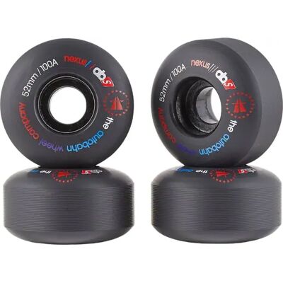 Autobahn Nexus 100A Skateboard Wheels 4-Pack (53mm - Black) - Black;Red;White Autobahn Nexus 100A Skateboard Wheels 4-Pack (53mm - Black) - Black;Red;White