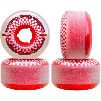Cadillac Wheels Cadillac Clout 80A Cruiser Skateboard Wheels 4-Pack (57mm - Smoke) - Red Cadillac Wheels Cadillac Clout 80A Cruiser Skateboard Wheels 4-Pack (57mm - Smoke) - Red