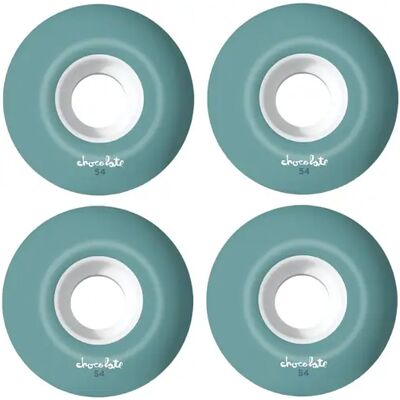 Chocolate OG Chunk Staple 99A Skateboard Wheels 4-Pack (54mm - White/Blue) - White;Blue Chocolate OG Chunk Staple 99A Skateboard Wheels 4-Pack (54mm - White/Blue) - White;Blue