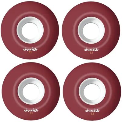 Chocolate OG Chunk Staple 99A Skateboard Wheels 4-Pack (52mm - White/Red) - White;Red Chocolate OG Chunk Staple 99A Skateboard Wheels 4-Pack (52mm - White/Red) - White;Red