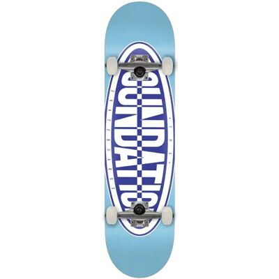 Foundation Oval Complete Skateboard (Blue) - Blue;White - Size: 8" Foundation Oval Complete Skateboard (Blue) - Blue;White - Size: 8"