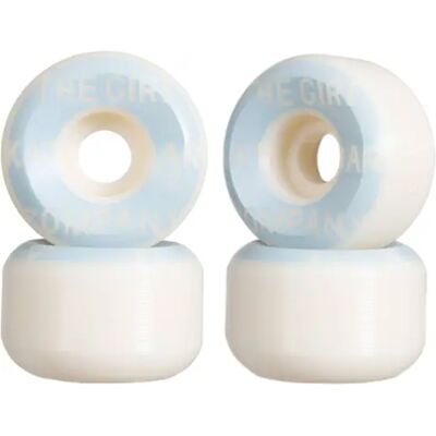 Girl Sans 99A Skateboard Wheels 4-Pack (54mm - White/Blue) - White;Blue Girl Sans 99A Skateboard Wheels 4-Pack (54mm - White/Blue) - White;Blue