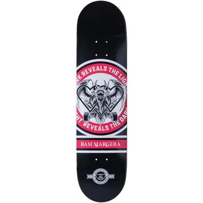 Heart Supply Bam Margera Skateboard Deck (Reveal) - Black;White;Red - Size: 8" Heart Supply Bam Margera Skateboard Deck (Reveal) - Black;White;Red - Size: 8"