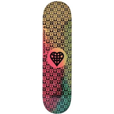 Heart Supply Jagger Eaton Pro Skateboard Deck (Trinity Tie Dye Impact Light) - Black;Yellow;Blue - Size: 8" Heart Supply Jagger Eaton Pro Skateboard Deck (Trinity Tie Dye Impact Light) - Black;Yellow;Blue - Size: 8"