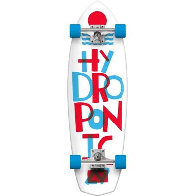 Hydroponic Diamond Complete Cruiser Skateboard (Tipe White) - White;Blue;Red - Size: 32" Hydroponic Diamond Complete Cruiser Skateboard (Tipe White) - White;Blue;Red - Size: 32"