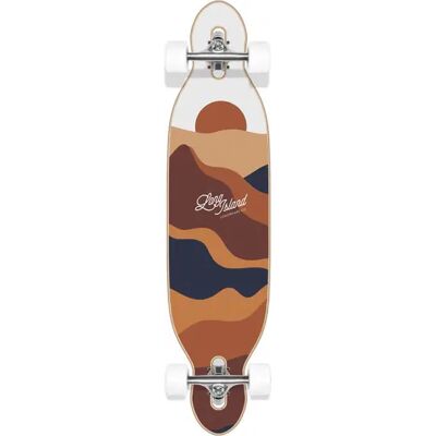 Long Island Drop Complete Longboard (Landscape Essential) - Brown;Blue;White - Size: 38.5" Long Island Drop Complete Longboard (Landscape Essential) - Brown;Blue;White - Size: 38.5"