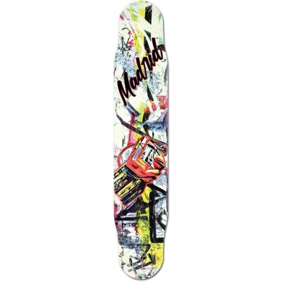 Madrid Fiberglass Longboard Deck (Walkman) - Red;Yellow Madrid Fiberglass Longboard Deck (Walkman) - Red;Yellow