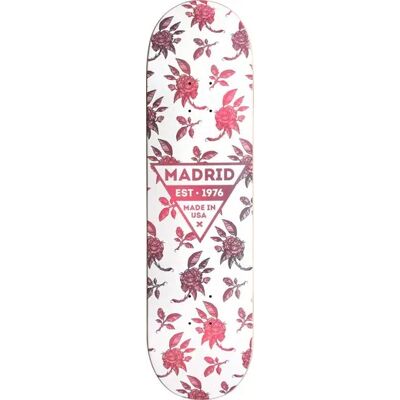 Madrid Skateboard Deck (Rosa) - White;Red - Size: 7.75" Madrid Skateboard Deck (Rosa) - White;Red - Size: 7.75"