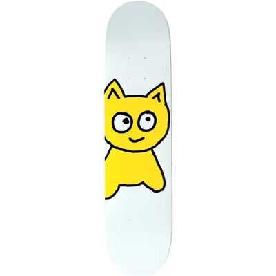 Meow Skateboards Meow Big Cat Skateboard Deck (White) - White - Size: 7" Meow Skateboards Meow Big Cat Skateboard Deck (White) - White - Size: 7"