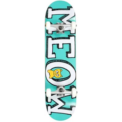 Meow Skateboards Meow Logo Complete Skateboard (Teal) - Teal;White;Yellow - Size: 8" Meow Skateboards Meow Logo Complete Skateboard (Teal) - Teal;White;Yellow - Size: 8"