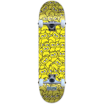 Meow Skateboards Meow Sticker Pile Complete Skateboard (Yellow) - Yellow - Size: 6.75" Meow Skateboards Meow Sticker Pile Complete Skateboard (Yellow) - Yellow - Size: 6.75"
