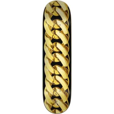 Plan B Chain Skateboard Deck (Chain Gold) - Black;Gold - Size: 8.25" Plan B Chain Skateboard Deck (Chain Gold) - Black;Gold - Size: 8.25"