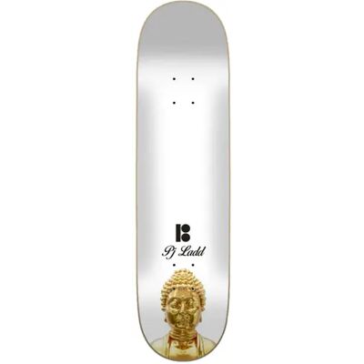 Plan B Gold Skateboard Deck (Pj Ladd) - White;Gold - Size: 8" Plan B Gold Skateboard Deck (Pj Ladd) - White;Gold - Size: 8"