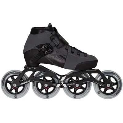 Powerslide Triple X Evo Inline Speed Skates (Dark Grey) - Black;Grey - Size: 12.5C-2 EU Powerslide Triple X Evo Inline Speed Skates (Dark Grey) - Black;Grey - Size: 12.5C-2 EU