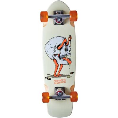 Prism Skipper Cruiser Skateboard (Kentaro Yoshida) - White;Pink - Size: 27.5" Prism Skipper Cruiser Skateboard (Kentaro Yoshida) - White;Pink - Size: 27.5"