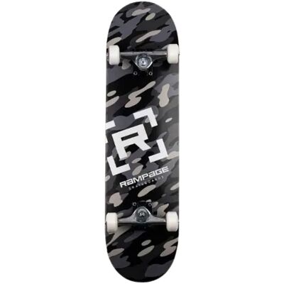 Rampage Camo Complete Skateboard (Grey) - Grey;Black - Size: 8" Rampage Camo Complete Skateboard (Grey) - Grey;Black - Size: 8"