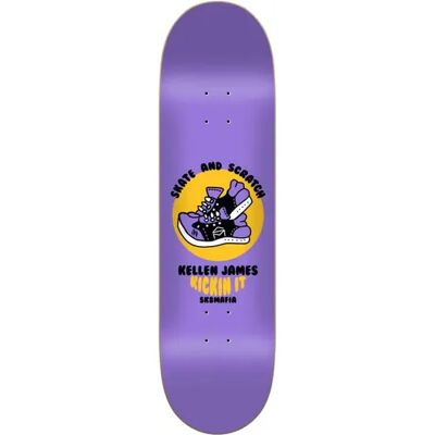 Sk8mafia Skate & Scratch Skateboard Deck (Kellen James) - Purple;Yellow;Black - Size: 8.6" Sk8mafia Skate & Scratch Skateboard Deck (Kellen James) - Purple;Yellow;Black - Size: 8.6"
