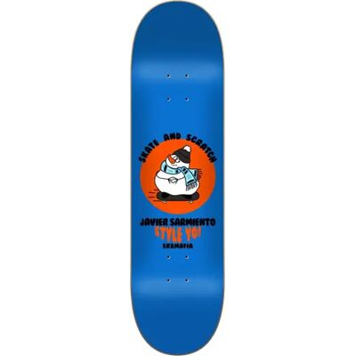 Sk8mafia Skate & Scratch Skateboard Deck (Javier Sarmiento) - Blue;Orange;White - Size: 7.75" Sk8mafia Skate & Scratch Skateboard Deck (Javier Sarmiento) - Blue;Orange;White - Size: 7.75"
