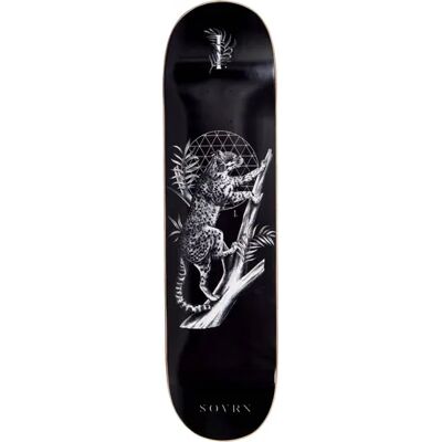 Sovrn Felis B Skateboard Deck (Black) - Black;White - Size: 8" Sovrn Felis B Skateboard Deck (Black) - Black;White - Size: 8"