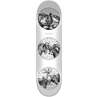 Sovrn Nature Of Wars Skateboard Deck (Black) - Black;White;Grey - Size: 8" Sovrn Nature Of Wars Skateboard Deck (Black) - Black;White;Grey - Size: 8"