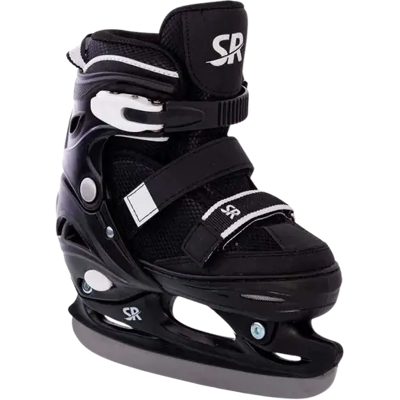 Supreme Justerbar Kids Ice Skates (Black) - Black;White - Size: 6-8 EU Supreme Justerbar Kids Ice Skates (Black) - Black;White - Size: 6-8 EU