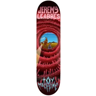 Toy Machine Jeremy Leabres Pro Skateboard Deck (Cave Sect) - Red;Black - Size: 8.5" Toy Machine Jeremy Leabres Pro Skateboard Deck (Cave Sect) - Red;Black - Size: 8.5"