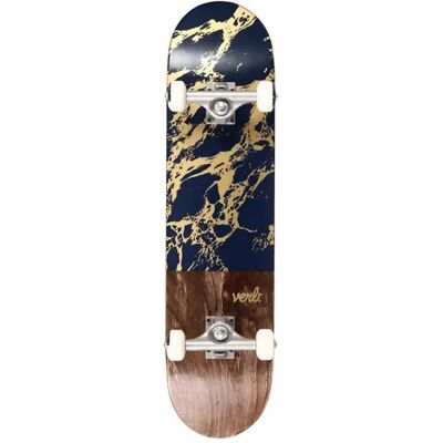 Verb Marble Dip Complete Skateboard (Blue) - Blue;Gold;Brown - Size: 7.75" Verb Marble Dip Complete Skateboard (Blue) - Blue;Gold;Brown - Size: 7.75"