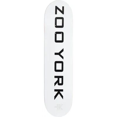 Zoo York Classic Logo Block Skateboard Deck (White) - White;Black - Size: 7.75" Zoo York Classic Logo Block Skateboard Deck (White) - White;Black - Size: 7.75"