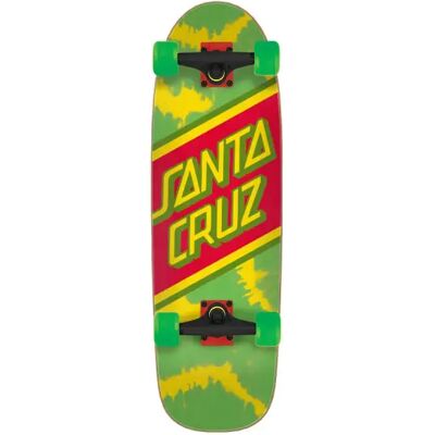 Santa Cruz Monopatín Crucero Rasta Tie Dye - Skateboard Santa Cruz Monopatín Crucero Rasta Tie Dye - Skateboard