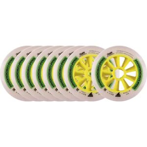 Rollerblade Hydrogen Pro Inline Skate Wheels 8-Pack (100mm)  - White;Yellow;Green