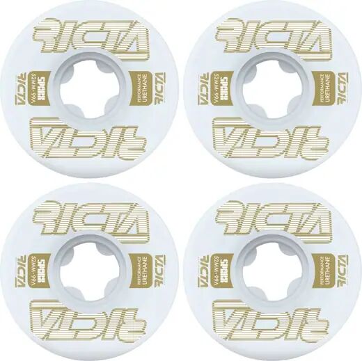 Ricta Framework Sparx 99A Skateboard Wheels 4-Pack (52mm - Gold) - Gold;White