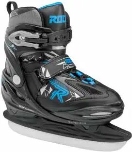 Roces Moody 3.0 Adjustable Kids Ice Skates (Black) - Black;Blue - Size: 12C-2 EU