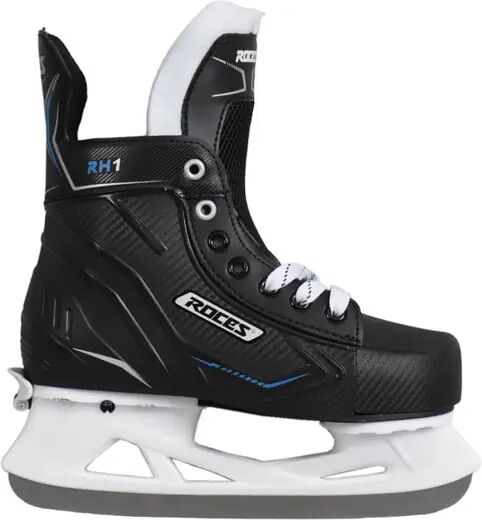 Roces RH1 Adjustable Ice Hockey Skates (Black) - Black;White - Size: 35-38 EU