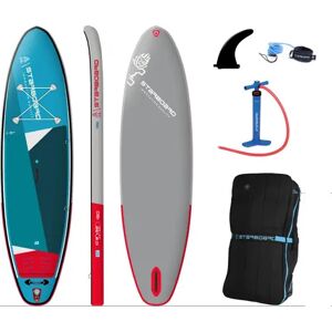 Starboard iGo Zen 10'8" Inflatable Paddle Board (Blue) - Blue;Red;Grey Starboard iGo Zen 10'8" Inflatable Paddle Board (Blue) - Blue;Red;Grey