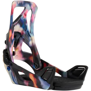 Burton Step On Re:Flex Womens Snowboard Bindings (Floral Blur) - Black;Red;Blue - Size: 7-8 EU Burton Step On Re:Flex Womens Snowboard Bindings (Floral Blur) - Black;Red;Blue - Size: 7-8 EU