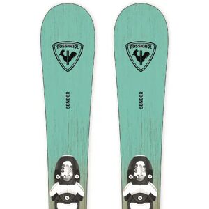 Rossignol Sender Kid + Team4 Bindings Kids Skis (Teal) - Teal;Orange;Black Rossignol Sender Kid + Team4 Bindings Kids Skis (Teal) - Teal;Orange;Black