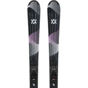 Völkl Shine Jr + 4.5 Vmotion Kids Skis (Black) - Black;Blue Völkl Shine Jr + 4.5 Vmotion Kids Skis (Black) - Black;Blue