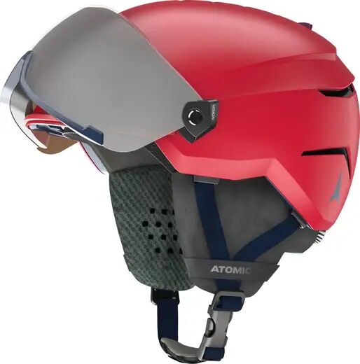 Atomic Savor Visor Kids Ski Helmet (Red) - Red - Size: Extra Small
