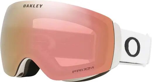Oakley Flight Deck M Ski Goggles (Prizm Rose Goldwpg) - White;Pink;Gold