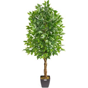 Christow Artificial Green Ficus Tree - Green