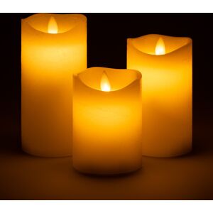 Christow Cream LED Candles With Remote - Cream