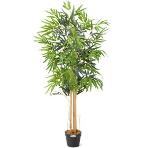 Christow Artificial Bamboo Plant - 4ft - Multi Coloured