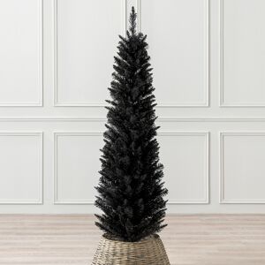 Christow Black Pencil Christmas Tree (5ft) - Black