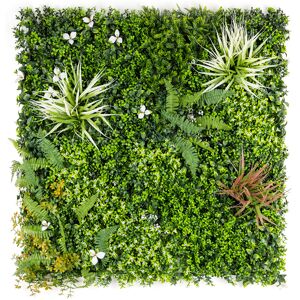 Christow Artificial Meadow Living Wall Panels (4 x 50cm) - Green