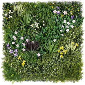 Christow Artificial Spring Bloom Living Wall Panels - Multi Coloured