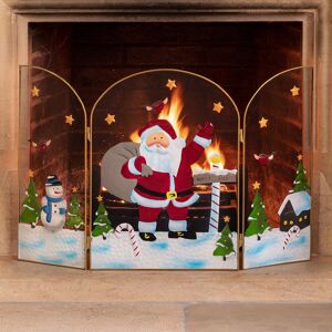 Christow Santa Fireguard (H49cm) - Multi Coloured