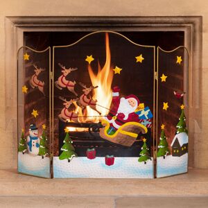 Christow Sleigh Fireguard (H61cm) - Multi Coloured