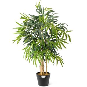 Christow Artificial Bamboo Plant - 3ft - Multi Coloured