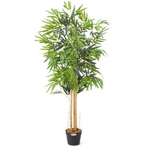 Christow Artificial Bamboo Plant - 4ft - Multi Coloured